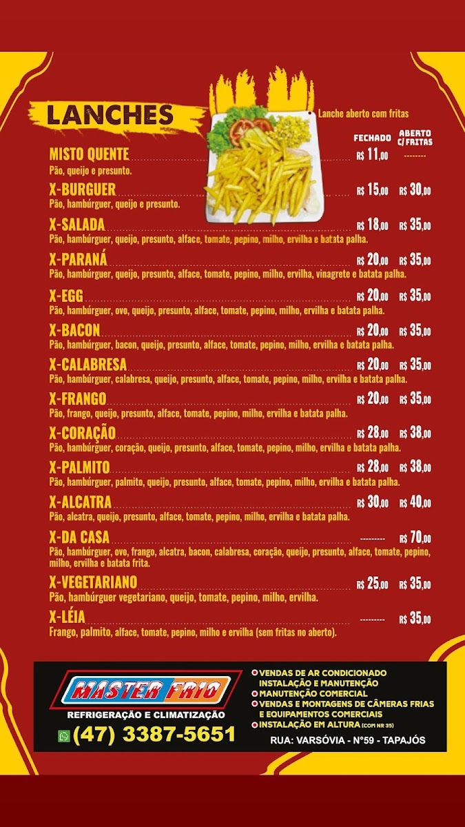 Menu Lanchonete Paraná-3